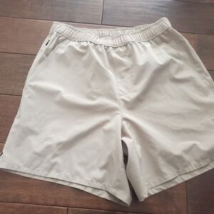 DSG Men's Light Cream Athletic Shorts Sizr Small